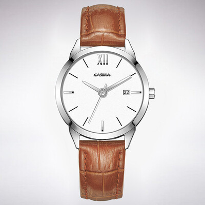 

2018 new luxury womens watch simple fashion women quartz watch with calendar white green leather waterproof
