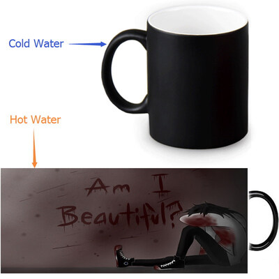 

Jeff The Killer Morphing Mug Color Change Tea Cup Волшебная молочная кружка для кофе