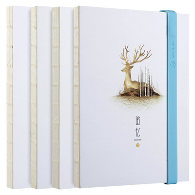 

Deli deli 32K96 page silicone strap traveler account book student hand-painted schedule plan this notebook book SZ008