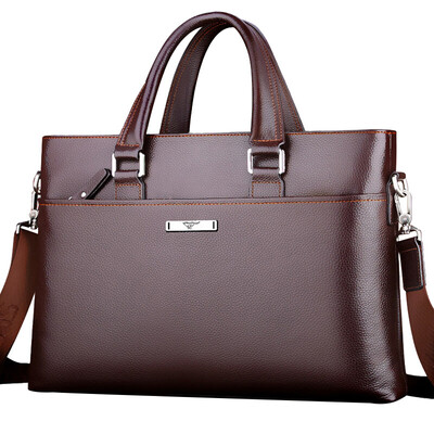 

Seven wolves SEPTWOLVES mens briefcase mens bag business shoulder diagonal bag mens handbags bag laptop bag 1A3452101-02 brown