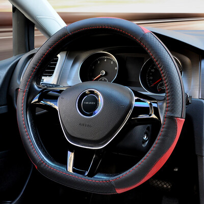 

Carlisle steering wheel cover leather special car handle Sagitar Changan cs75 explorers Mazda cx-5 Audi q5 Harvard h6 Tiida Dorsett gs medium black 078
