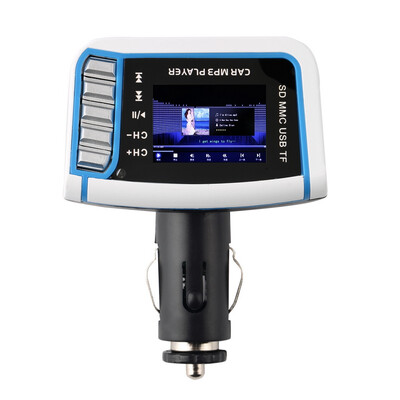 

1.44" LCD беспроводной FM передатчик Автомобильный MP3-плеер TF карты USB диск пульт