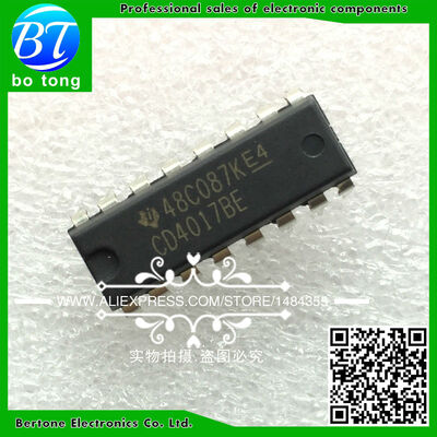 

25PCS CD4017BE DIP-16 CD4017 DIP free shipping