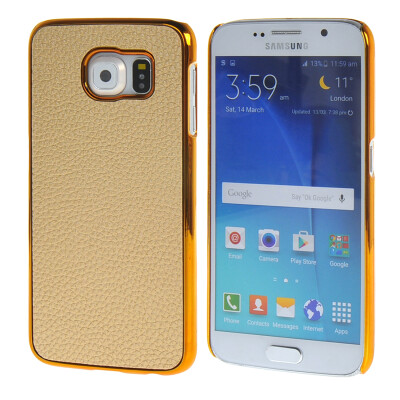 

MOONCASE Litchi Skin золото Chrome Hard Back чехол для Cover Samsung Galaxy S6 золото