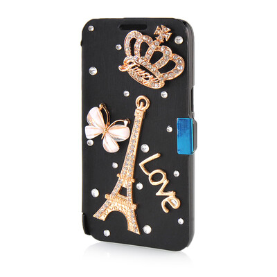 

MOONCASE Luxury Flower Crystal Leather Side Flip Wallet Pouch ЧЕХОЛ ДЛЯ Samsung Galaxy Express 2 G3815