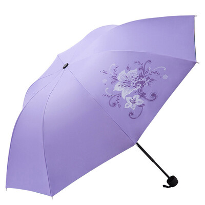 

Yuhang YUHANG Jingdong self-operated umbrella umbrella umbrella sun umbrella three fold umbrella black plastic umbrella umbrella lavender