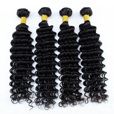 

Nig Cute Hair Brazilian Deep Wave Human Hair 3 Bundles Unprocessed 8A Grade Brazilian Human Hair Weave Extensions