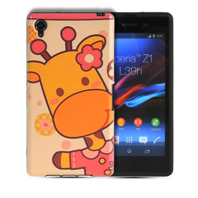 

MOONCASE Watercolor Art Soft Flexible Silicone Gel TPU Skin Shell Back Case Cover for Sony Xperia Z1 L39h