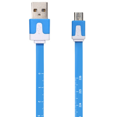 

Moxi Micro USB scale data cable charging line cable Andrews power cord 226 meters blue for Samsung Huawei millet etc