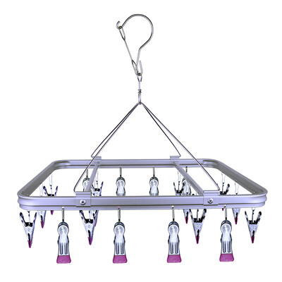 

Jiashi&non-slip stainless steel 20 clip drying rack drying rack JH620A