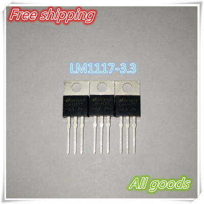 

Free Shipping 50pcs LM1117T-3.3 LM1117T LM1117 Low Dropout Voltage Regulator 3.3V