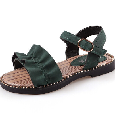 

2018 Summer Girls Sandals Fashion Lace Princess Shoes Comfortable Soft Bottom Female Children Beach Sandals Kids Casual Shoes