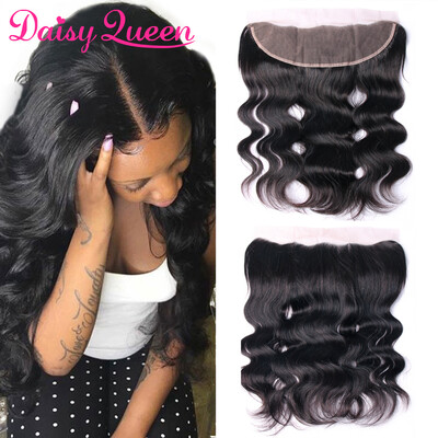 

Lace Frontal Malaysian Body Wave Ear to Ear 13x4 Pre Plucked Closure Bleached Knots With Baby Hair 100 Remy Hair