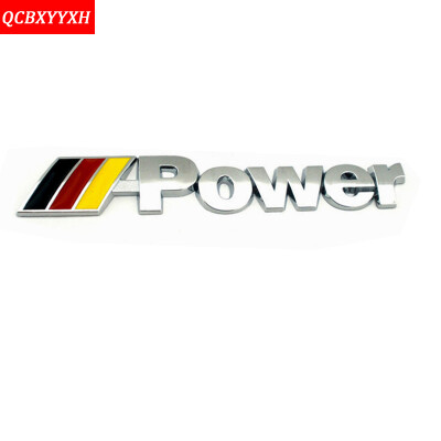 

Металл M POWER MPOWER Логотип Автомобиль Задний багажник Знак наклейки наклейки для BMW M3 M5 M6 F10 F30 Спортивные аксессуары