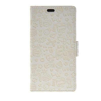 

MOONCASE Cute Little Witch Leather Side Flip Wallet Card Holder Stand Pouch ЧЕХОЛ ДЛЯ Sony Xperia Z4 White