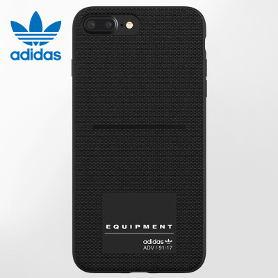 

Adidas iPhone 8 7 Plus Mobile Shell Новый слот для визитных карточек EQT Простой Apple 7P 8P Силикон Все-в-одном Антискользящая защита от скольжения Черный