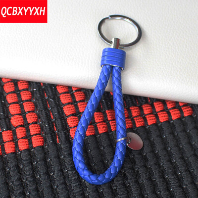 

Новое прибытие cBraided кожаная веревка Handmade Wain Keychain цинковый сплав Key Chain Car Key Ring