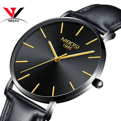 

Relogio Masculino 2018 New Ultra Thin Watches For Men Watch Top Brand Luxury Simple Watch Black Leather Male Clock Waterproof Saat