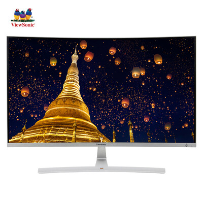 

ViewSonic 315-inch 1800R Surface HDMI Micro Frame Filter Blue Non-Flash Screen Computer LCD Monitor White VX3216-SCMH