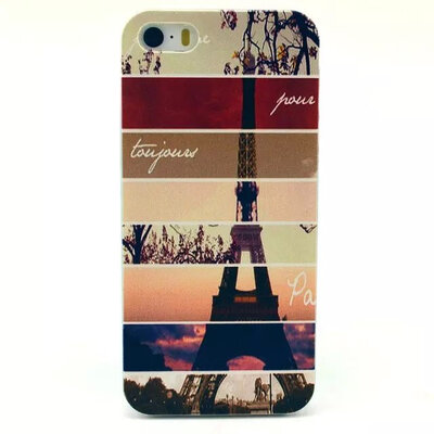

MITI New Arrival Hot PC Flower Phone Skin For Apple iPhone 5 5S Case Transparent Back Case Cover
