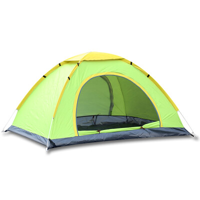 

Shengyuan speed hand throw tent 3-4 double door automatic tent waterproof fabric screen door screen window ventilation good super tough account storage portable lazy equipment outdoor leisure blue