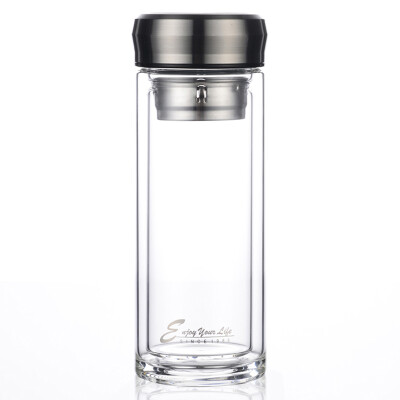 

【Jingdong Supermarket】 Oro OAK glass double layer portable glass water cup color 350ML OX-9022