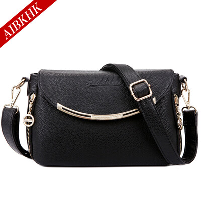 

Aibkhk женщин all-матч натуральная кожа сумки с 2-слойные кожа коровы сумка Cross body сумка лоскут четыре цвета M529