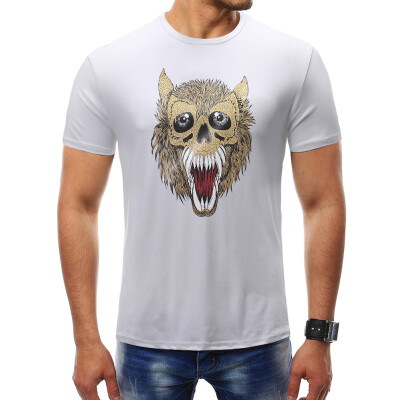 

Male 2018 Summer Short Sleeve Print T Shirt O-Neck Slim Men T-Shirt Tops Fashion Mens Tee Shirt T Shirts