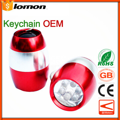 

2 Pieces Mini LED Portable Flashlight Camping Key Chain Handy Pocket Torch 6 LED Lights Key Ring Keyring Torch Camping Carabiner