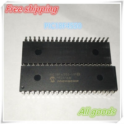 

5PCS NEW Microchip PIC18F4550 18F4550-I/P MCU FLASH 16KX16 40DIP IC (PIC18F4550-I/P)