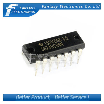 

50PCS SN74HC86N DIP14 SN74HC86 DIP 74HC86N 74HC86 new&original IC free shipping