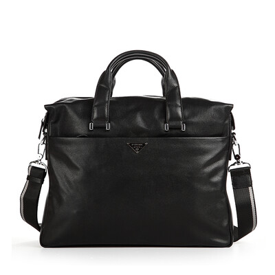 

PKoune® 2016 New Fashion cowhide male business briefcase real leather vintage mens messenger bag 100 genuine leather bags