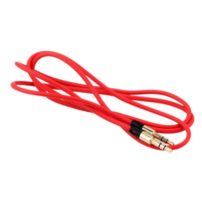 

3.5mm AUX Auxiliary CORD Male to Male Stereo Audio Cable for PC iPod MP3 CAR Red