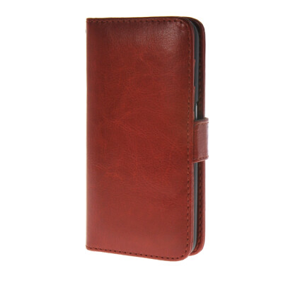 

MOONCASE Smooth skin Leather Side Flip Wallet Card Holder Stand Pouch ЧЕХОЛ ДЛЯ Samsung Galaxy S6 Brown