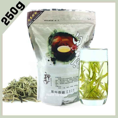 

250g Silver Needle White Tea AAAAA Organic Bai Hao Yin Zhen Chinese Anti-old Healthy Food Bag Packaging chinese beat green tea or