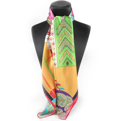 

Shanghai Story STORY Of SHANGHAI silk scarf female autumn&winter warm scarf scarf world of the world yellow