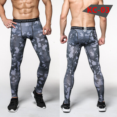 

camouflage Fitness pants male Elastic force Fast drying Sports pants Run Riding Basketball Physical exercise Tight trousers