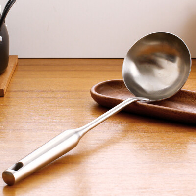 

Jingdong Supermarket] Ou Runzhe stainless steel soup spoon fried spoon thick insulation long handle section