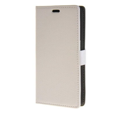 

MOONCASE Litch Skin Leather Flip Wallet Card Slot Stand Back Case Cover for Huawei Ascend Y635 White