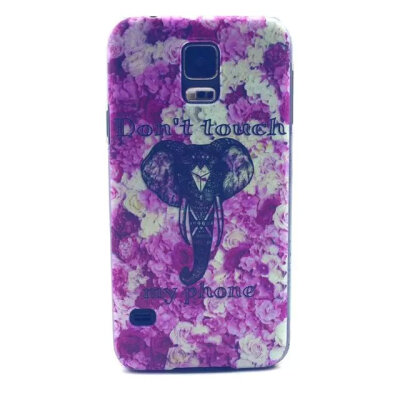 

MITI Hot Sale Ultra Thin Phone Cases for Samsung S5 i9600 Soft TPU Clear Transparent Phone Skin Cover Various Flowers Painted