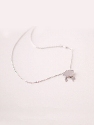

ONICE 925 Sterling Silver Necklace with Cloud Raindrops and Umbrella Pendant WQX016