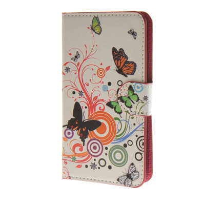 

MOONCASE Butterfly style Leather Wallet Flip Card Slot Stand Pouch чехол для HTC Desire 620 A02