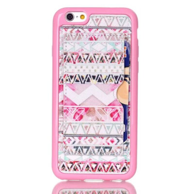 

MITI iphone6 6S Colorful PU+TPU Back Case Plug-in Card Stand For iphone 6 6S 4.7" Shockproof Cell Phone Protect Cover