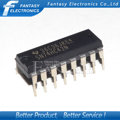 

10PCS SN74HC42N DIP16 SN74HC42 DIP 74HC42N 74HC42 new&original IC free shipping