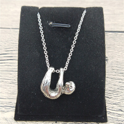 

New 3D Sloth Necklace Trendy Style 3D Sloth Pendant Necklace Women Fashion Sloth Jewellery