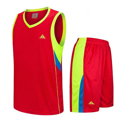 

2018 New Men Basketball Jersey Sets Uniforms kits Adult Sports clothing Breathable basketball jerseys shirts shorts DIY Custom