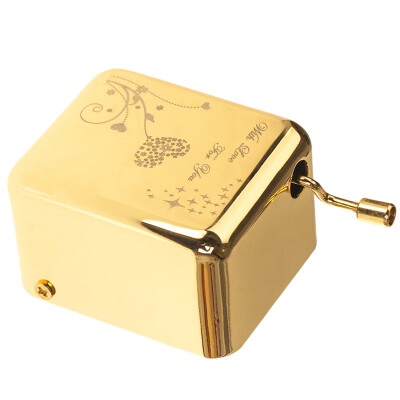 

Music Park Birthday Gift Girl Creative Gifts Music Box Gold Love Metal Hand Music Box