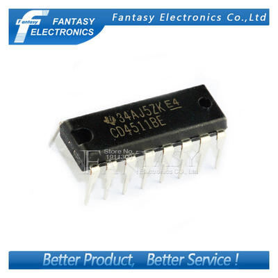 

50PCS CD4511BE DIP16 CD4511 DIP new and original IC free shipping