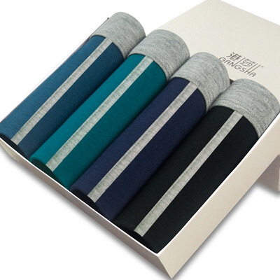 

Mens bamboo fiber boxer shorts in the gift box 4pcslot XXXL