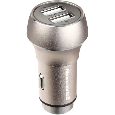 

Newman Newsmy Car Charger Cigarette Car Charger NM-9 Gold Metal Car Charger Dual USB One Slot Two Automatic Split